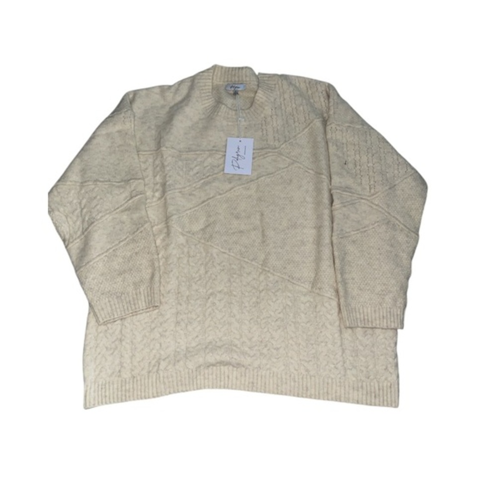 Polagram Green Chunky Knit V-Neck Button-Down Sweater Vest